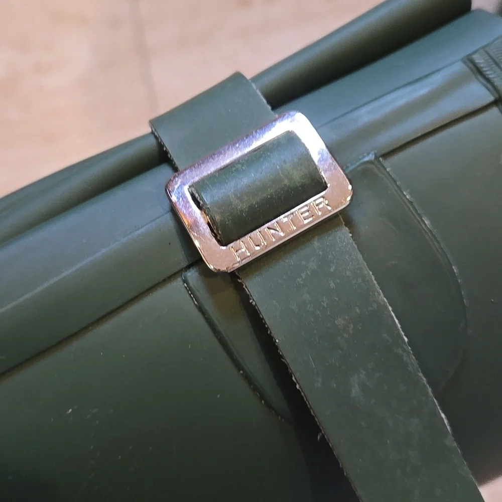 Hunter Original Natural Rubber Tall Hunter Green Waterproof Rain Boot Wellies - Picture 6 of 16